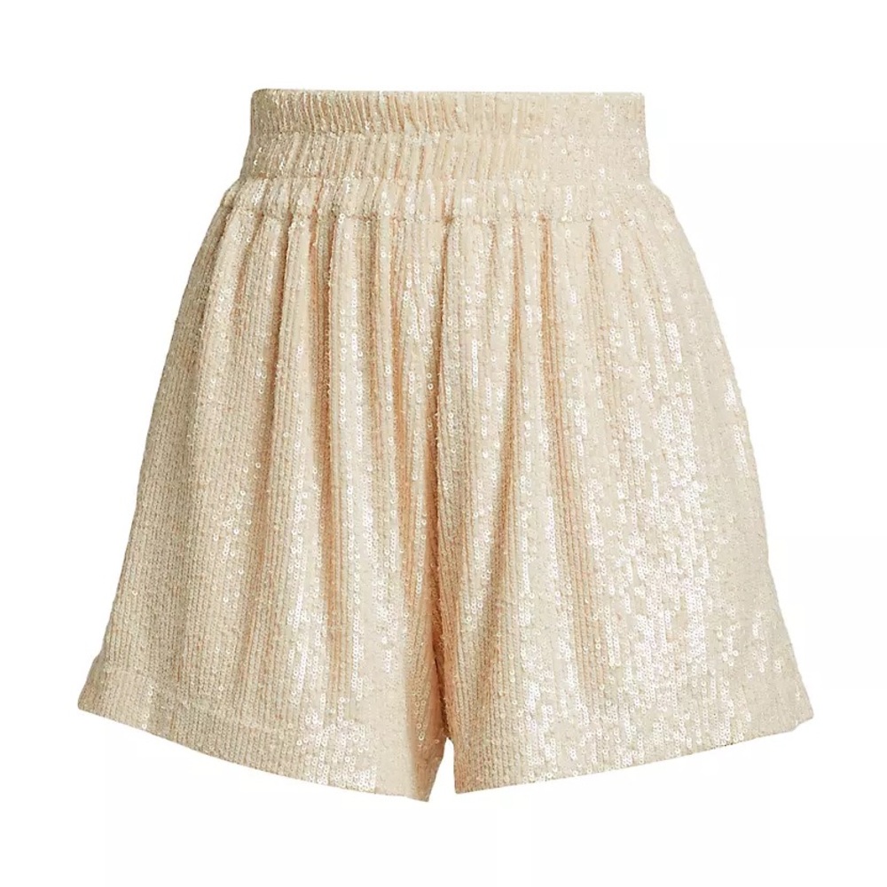 Generation Love Elise Sequin Sparkle Shorts Elastic Waist Party Shorts Club - Picture 5 of 9